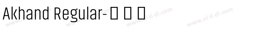 Akhand Regular字体转换